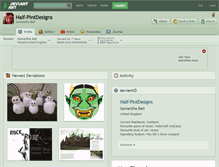 Tablet Screenshot of half-pintdesigns.deviantart.com
