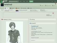 Tablet Screenshot of familyforce5.deviantart.com