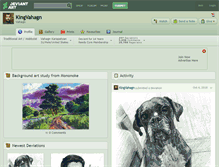 Tablet Screenshot of kingvahagn.deviantart.com