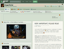 Tablet Screenshot of dragonportal.deviantart.com