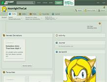 Tablet Screenshot of moonlightthecat.deviantart.com