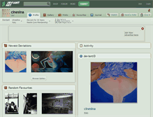 Tablet Screenshot of cinesina.deviantart.com