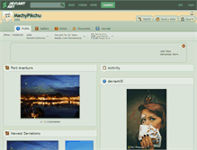 Tablet Screenshot of machypikchu.deviantart.com