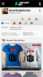 Mobile Screenshot of favoritedarkness.deviantart.com