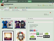 Tablet Screenshot of favoritedarkness.deviantart.com