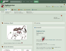 Tablet Screenshot of nogitsune-kun.deviantart.com