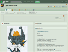 Tablet Screenshot of cherryblossomcat.deviantart.com