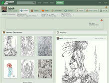 Tablet Screenshot of fab69.deviantart.com