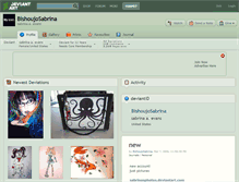 Tablet Screenshot of bishoujosabrina.deviantart.com