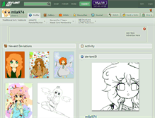 Tablet Screenshot of mila974.deviantart.com