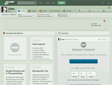 Tablet Screenshot of lihan.deviantart.com