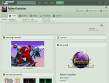 Tablet Screenshot of fallen-evolution.deviantart.com