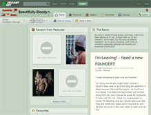 Tablet Screenshot of beautifully-bloody.deviantart.com