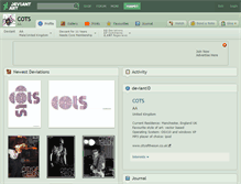 Tablet Screenshot of cots.deviantart.com