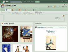 Tablet Screenshot of frontiersjunkie.deviantart.com