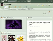Tablet Screenshot of fang-himura.deviantart.com