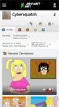 Mobile Screenshot of cybersquatch.deviantart.com