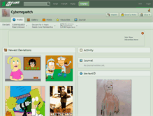 Tablet Screenshot of cybersquatch.deviantart.com