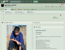 Tablet Screenshot of dark-fire-wolf-20.deviantart.com
