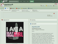 Tablet Screenshot of ohperfectswift.deviantart.com
