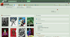 Desktop Screenshot of evolveruk.deviantart.com