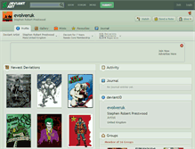 Tablet Screenshot of evolveruk.deviantart.com