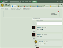 Tablet Screenshot of d37nu1l.deviantart.com