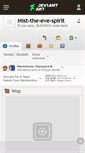 Mobile Screenshot of mist-the-eve-spirit.deviantart.com