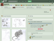 Tablet Screenshot of kim2310.deviantart.com