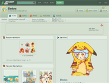 Tablet Screenshot of eledora.deviantart.com