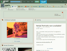 Tablet Screenshot of angellis.deviantart.com