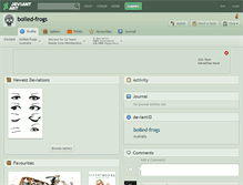 Tablet Screenshot of boiled-frogs.deviantart.com