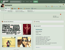 Tablet Screenshot of kaylasaylor.deviantart.com
