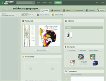 Tablet Screenshot of anti-knuxouge-group.deviantart.com