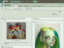 Tablet Screenshot of eponyart.deviantart.com