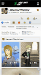 Mobile Screenshot of lildemonwarrior.deviantart.com
