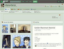 Tablet Screenshot of lildemonwarrior.deviantart.com