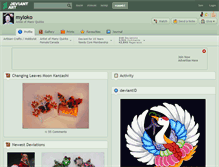 Tablet Screenshot of myloko.deviantart.com