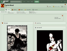 Tablet Screenshot of faerie-blood.deviantart.com
