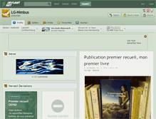 Tablet Screenshot of lg-nimbus.deviantart.com