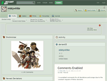 Tablet Screenshot of mistywhite.deviantart.com