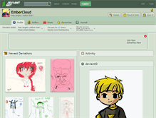 Tablet Screenshot of embercloud.deviantart.com