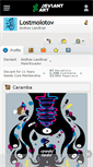 Mobile Screenshot of lostmolotov.deviantart.com