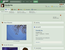 Tablet Screenshot of friendly-fox.deviantart.com
