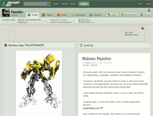 Tablet Screenshot of pazotto.deviantart.com