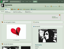 Tablet Screenshot of nostrabella.deviantart.com
