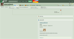 Desktop Screenshot of hellocoldworld.deviantart.com