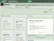 Tablet Screenshot of letmerun.deviantart.com