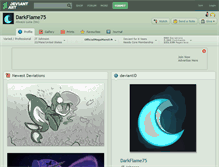 Tablet Screenshot of darkflame75.deviantart.com