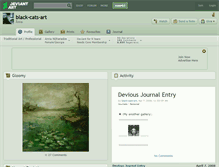 Tablet Screenshot of black-cats-art.deviantart.com